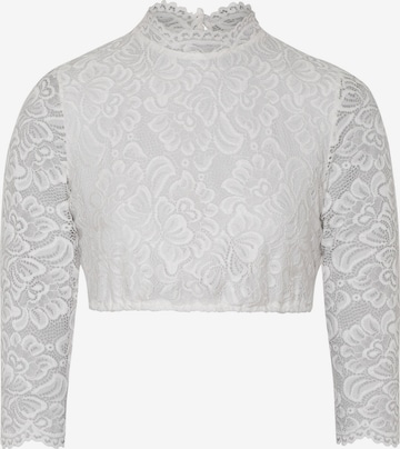SPIETH & WENSKY Traditional Blouse 'Amsterdam' in White: front
