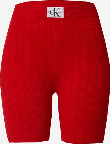 Calvin Klein Jeans Slim fit Leggings in Red: front