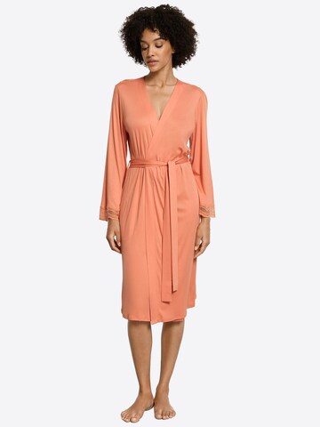 Hanro Dressing gown 'Cira' in Orange: front