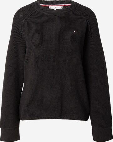 TOMMY HILFIGER - Jersey en negro: frente