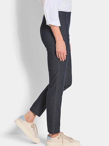 Coupe slim Jean à pince 'Louisa' Goldner en bleu