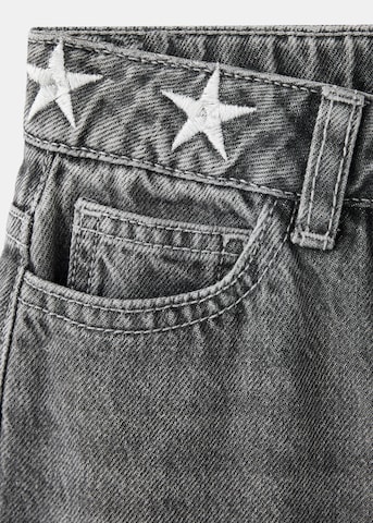 MANGO KIDS Wide leg Jeans in Grijs