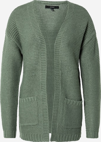 VERO MODA Gebreid vest in Groen: voorkant