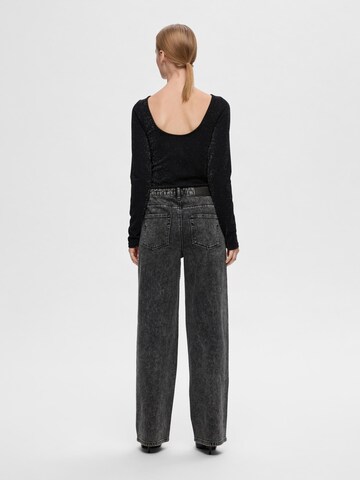 Wide leg Jeans 'MARLEY-DIA' di SELECTED FEMME in grigio
