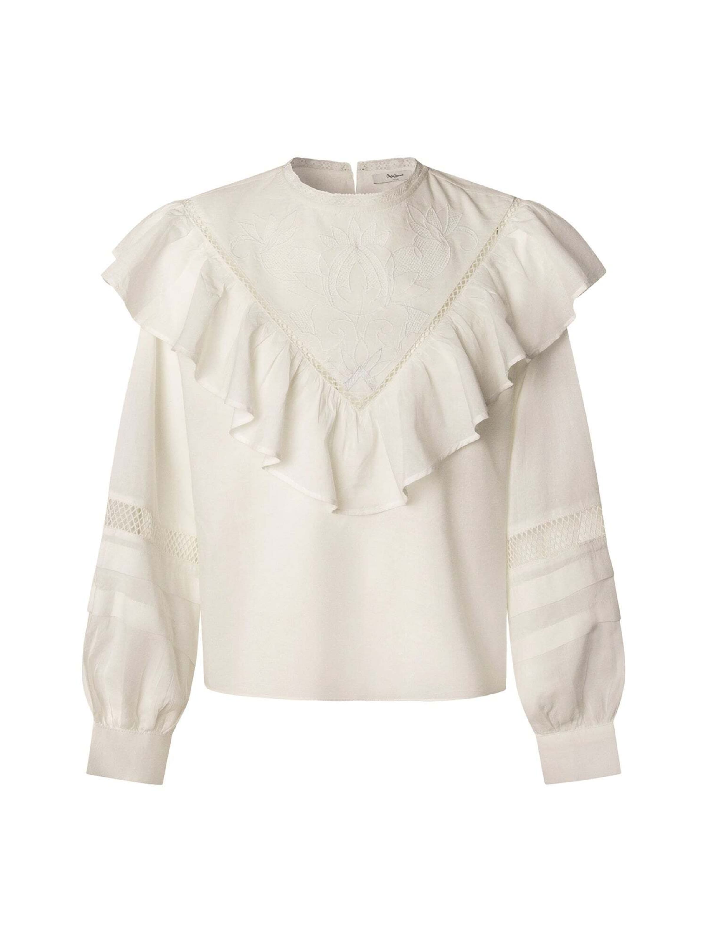 Chemisier 'Noe' Pepe Jeans en blanc : devant