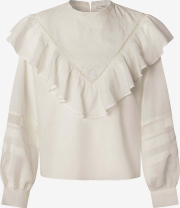 Chemisier 'Noe' Pepe Jeans en blanc : devant