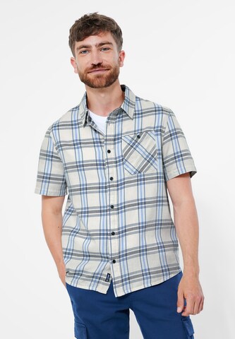 Street One MEN Regular fit Button Up Shirt in Blue: front