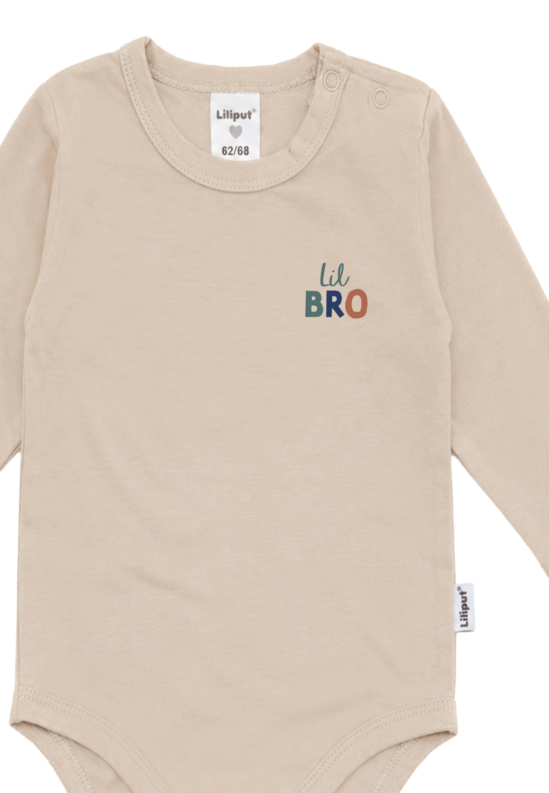 LILIPUT Romper/Bodysuit 'Lil Bro' in Beige