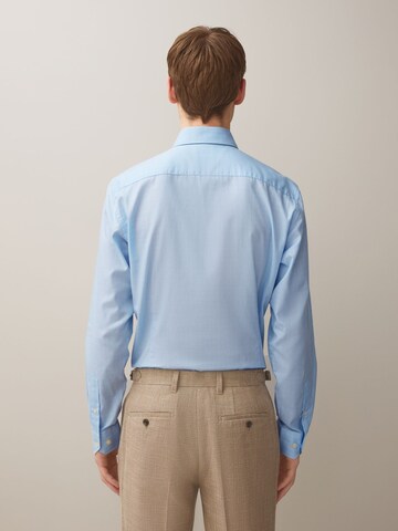 Next Regular fit Button Up Shirt in Blue