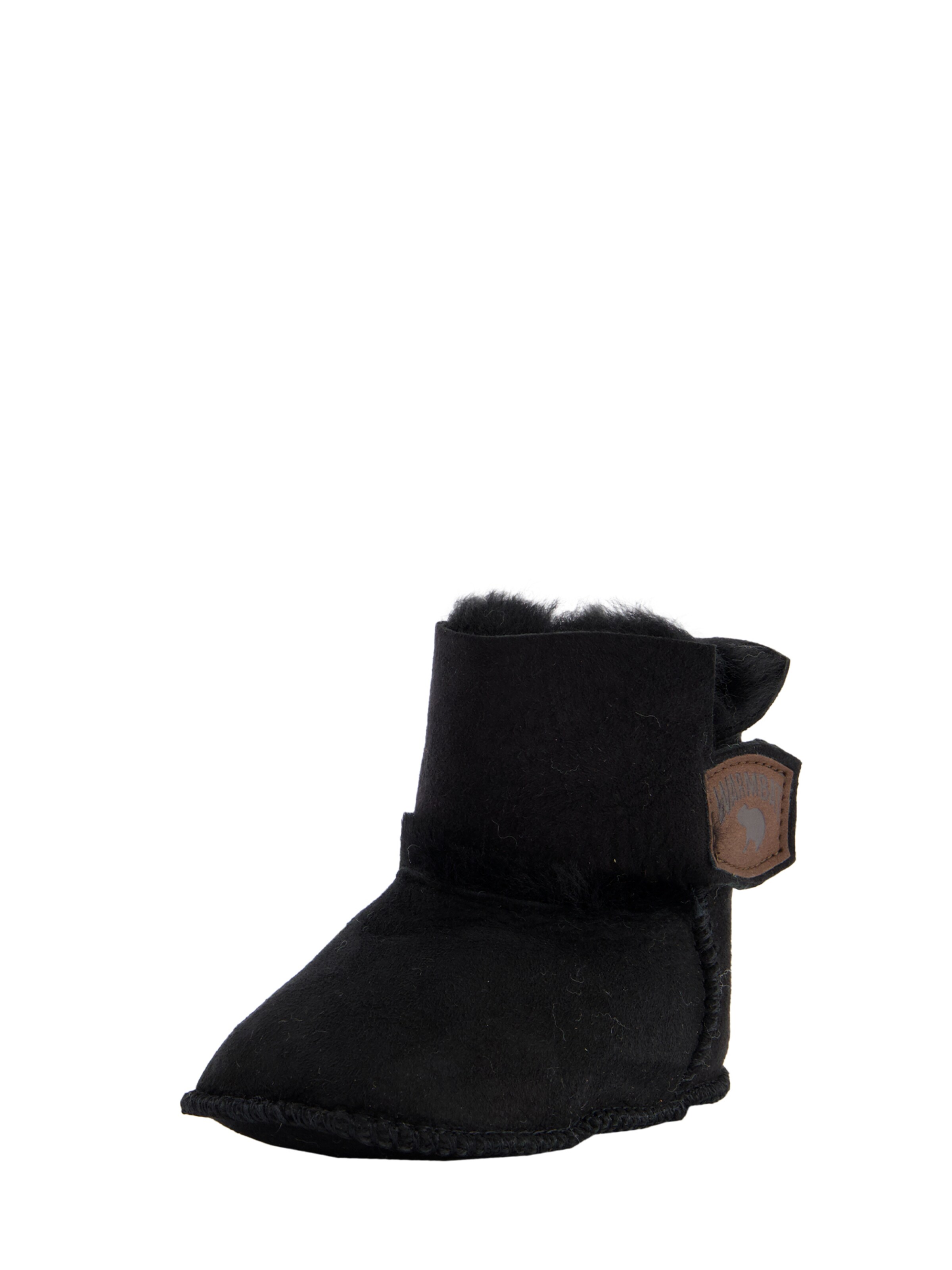 Warmbat Newborn ' Hay Baby Bootie ' in Black