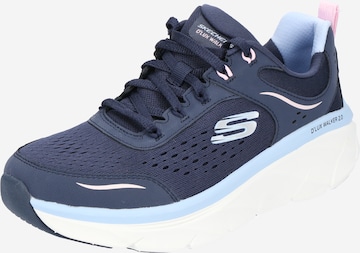 SKECHERS Matalavartiset tennarit 'D'LUX WALKER 2.0 - DAISY DOLL' värissä sininen: etupuoli