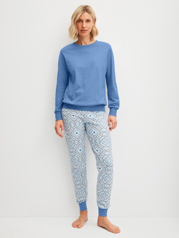 CALIDA Pajama 'Cotton Special' in Blue