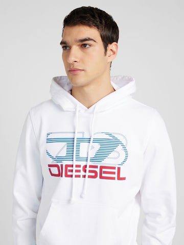 DIESEL Sweatshirt 'GINN' i hvid