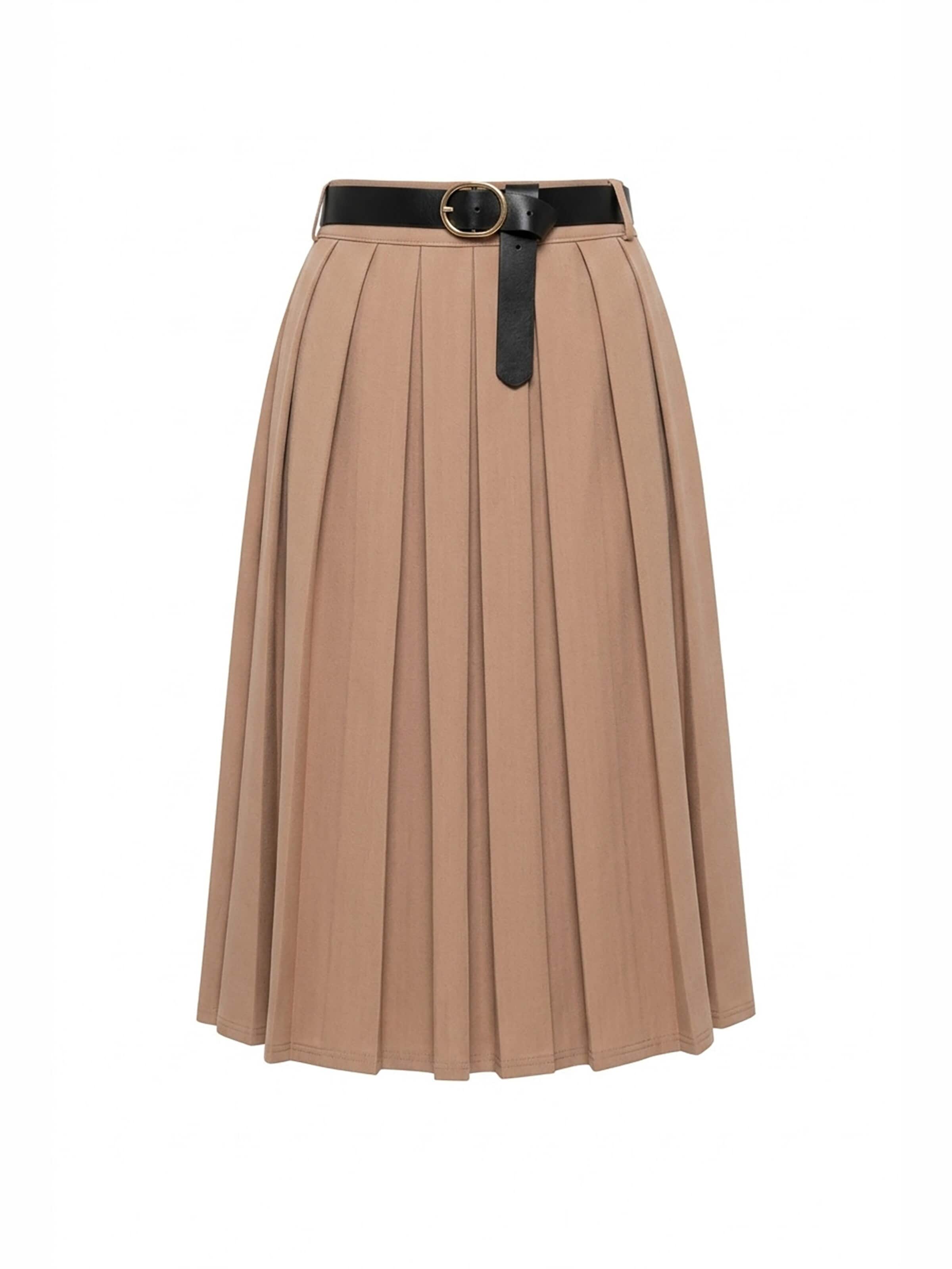 Gonna 'M1154' di Figl in beige: frontale