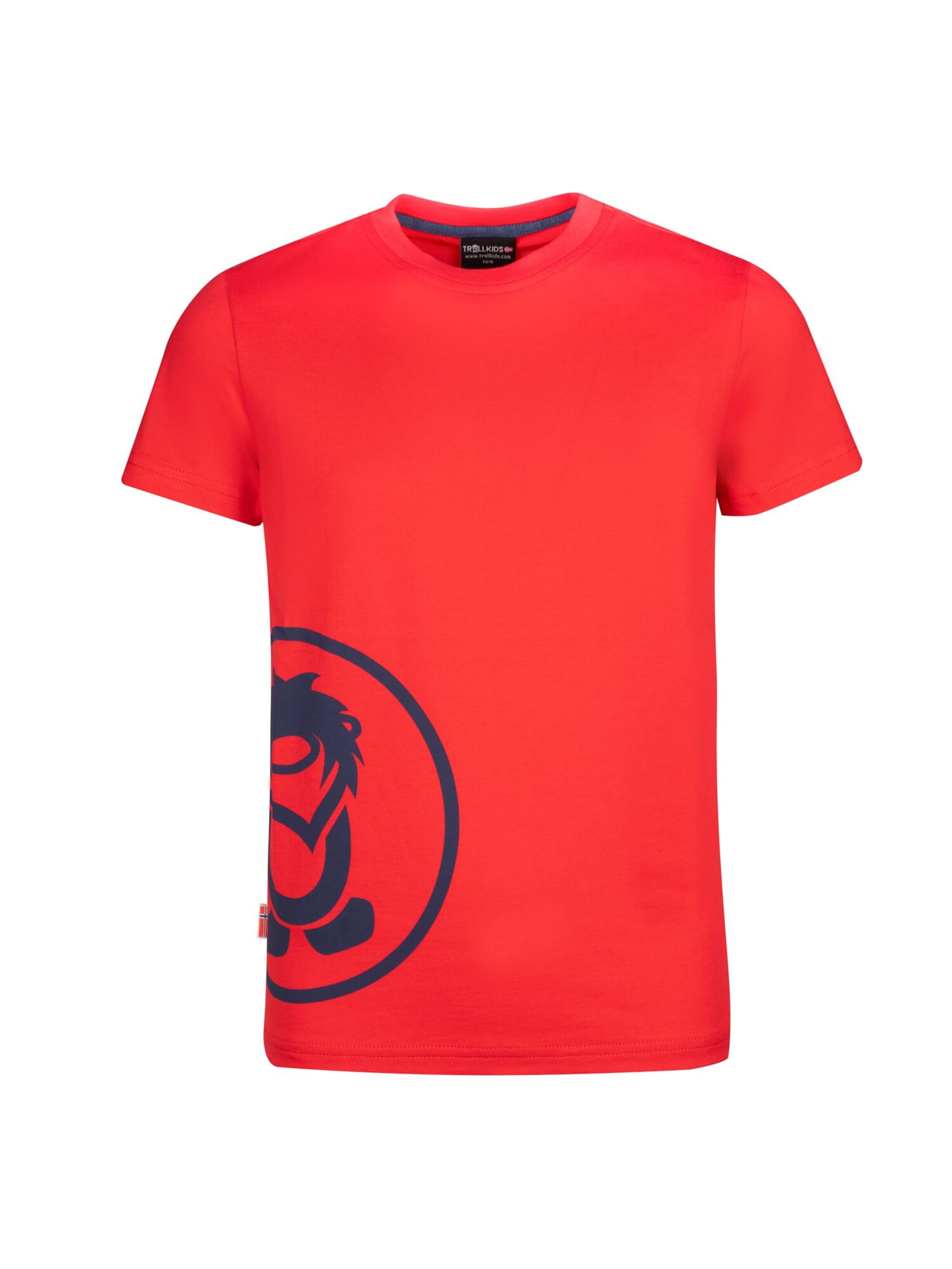 TROLLKIDS Performance Shirt in Red: front