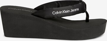 Calvin Klein Jeans Σαγιονάρες διχαλωτές σε μαύρο