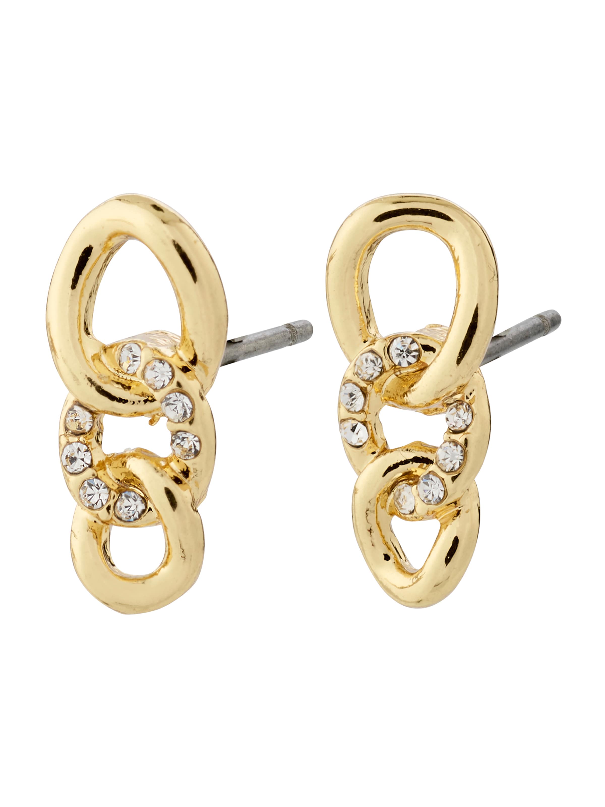 Pilgrim Σκουλαρίκια 'Wrenley' σε χρυσό: μπροστά