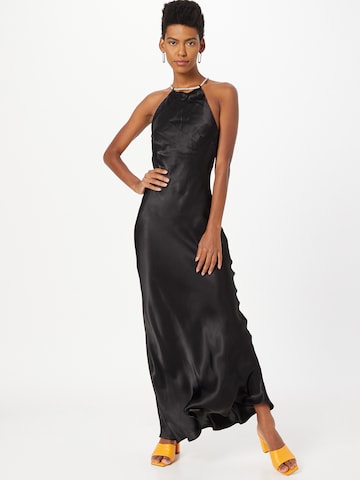 Warehouse Βραδινό φόρεμα σε μαύρο: μπροστά
