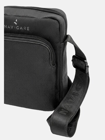 Borsa a tracolla 'Borsa a Tracolla Uomo Navigare - Poliestere Chiusura Zip' di Navigare in nero