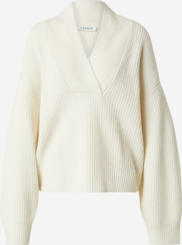 EDITED Пуловер 'Samia Wool' в бежово: отпред