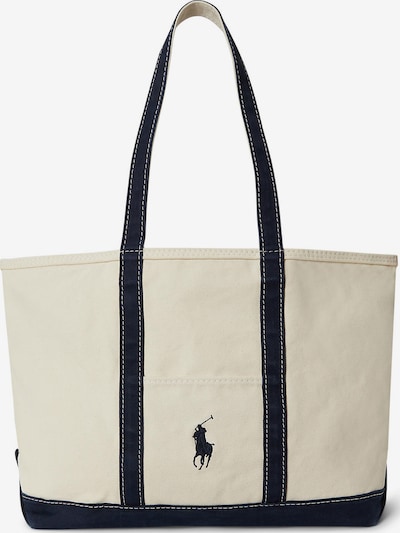 Polo Ralph Lauren Shopper torba u boja pijeska / mornarsko plava, Pregled proizvoda