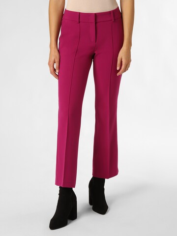 Cambio Regular Pleat-Front Pants 'Farah' in Pink: front