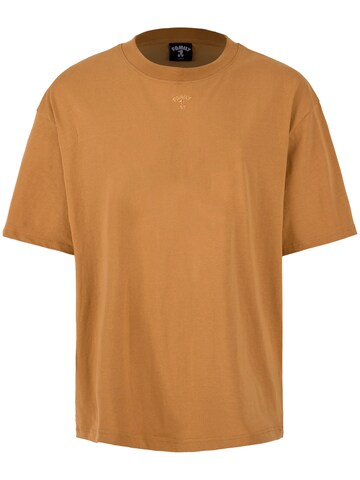 FAMILY 1ST FAMILY 4EVER Shirt 'Members Only' in Brown: front