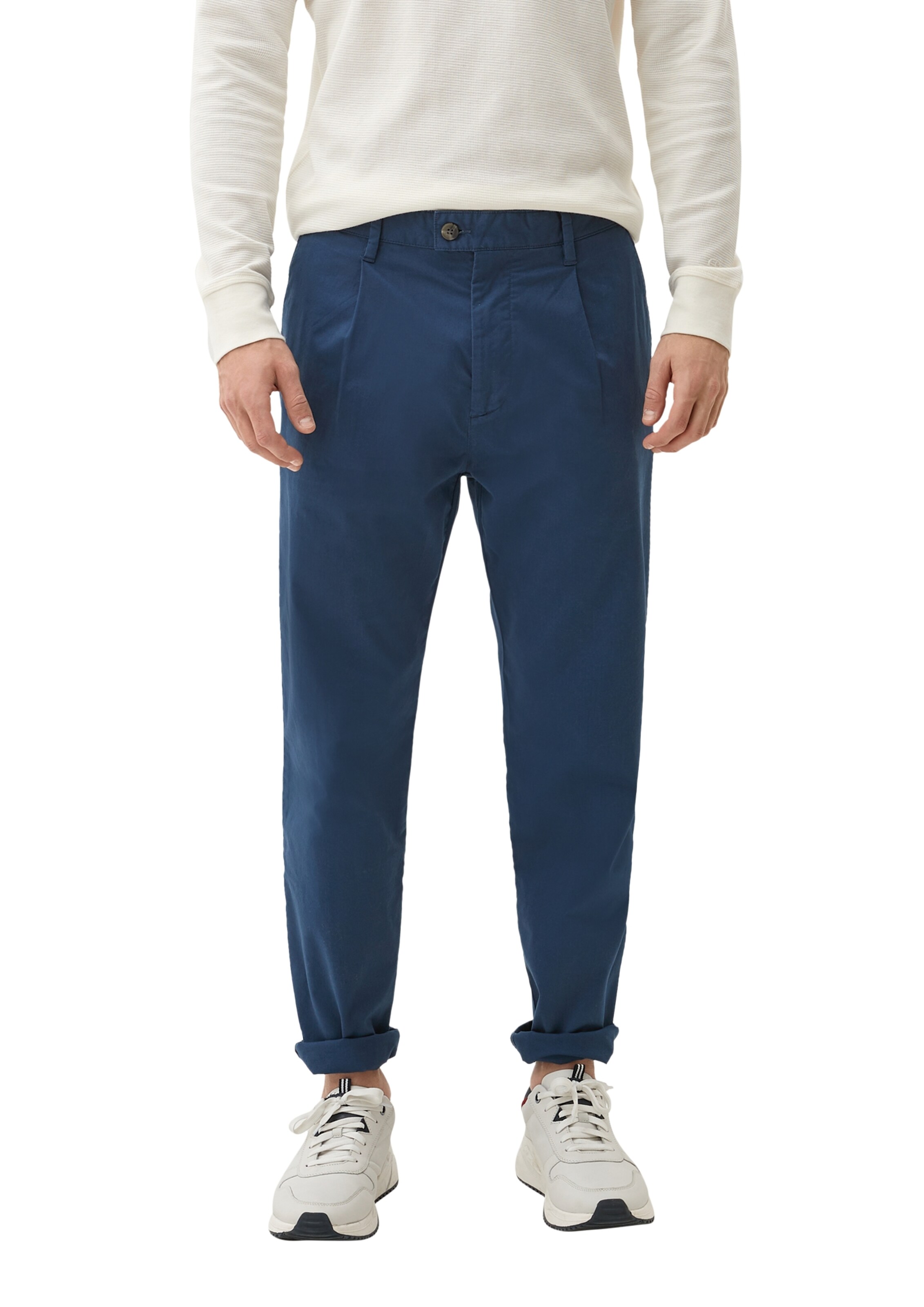 s.Oliver Regular Chino 'Detroit' in Blauw: voorkant