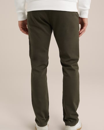 WE Fashion Слим фит Панталон Chino в зелено