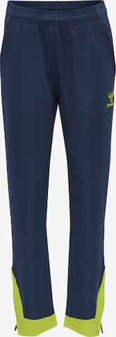 Hummel Regular Workout Pants in Blue: front