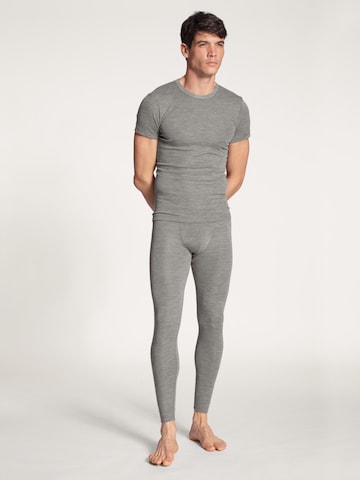 CALIDA Long Johns 'Wool & Silk' in Grey