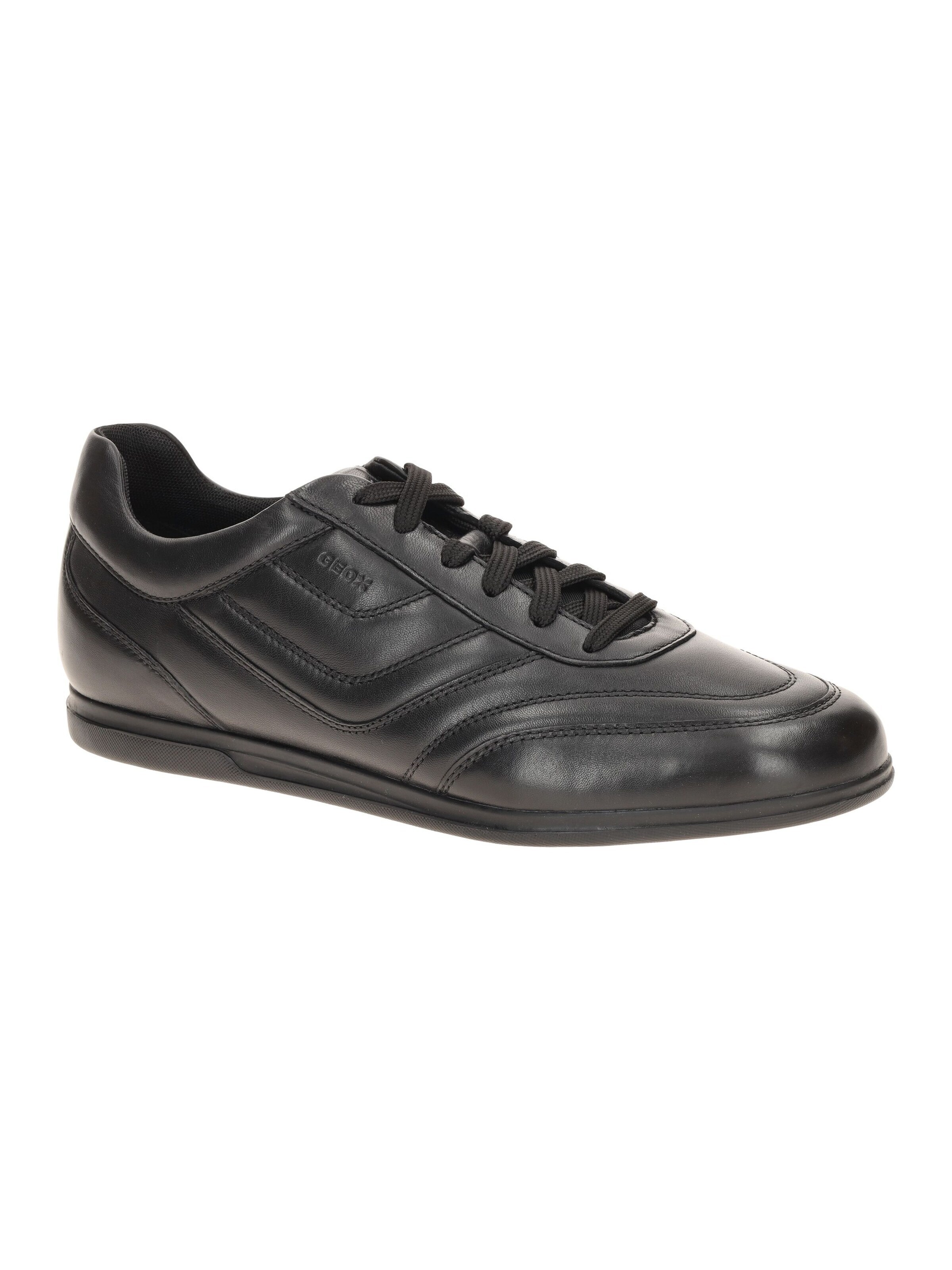 GEOX Schnürschuh 'Geox Renan Schuhe Sneaker schwarz gesteppt U654GD'‌‌‌ in Schwarz: Vorderseite