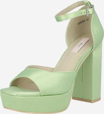 NLY by Nelly Sandal 'Little Secrets' i grön: framsida