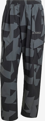 ADIDAS TERREX - Loosefit Pantalón de montaña 'Xploric' en negro: frente