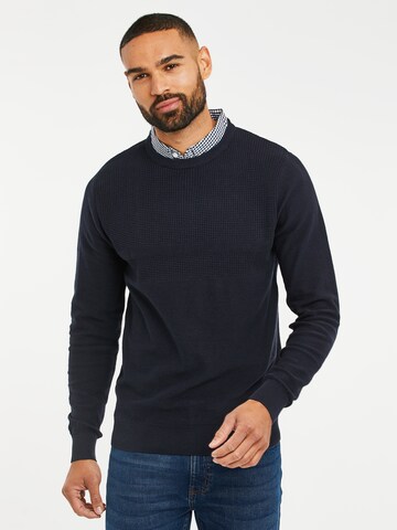 Threadbare Sweater 'Andy' in Blue: front