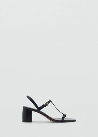 MANGO Strap Sandals 'Oporta' in Black