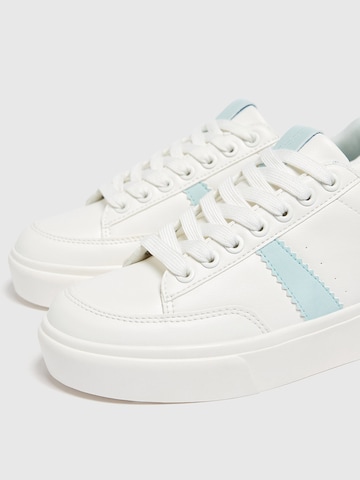 Pull&Bear Platform trainers in Blue