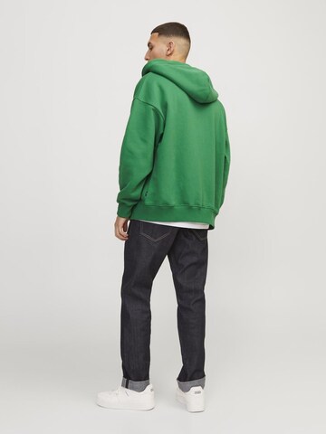 JACK & JONES Zip-Up Hoodie in Green