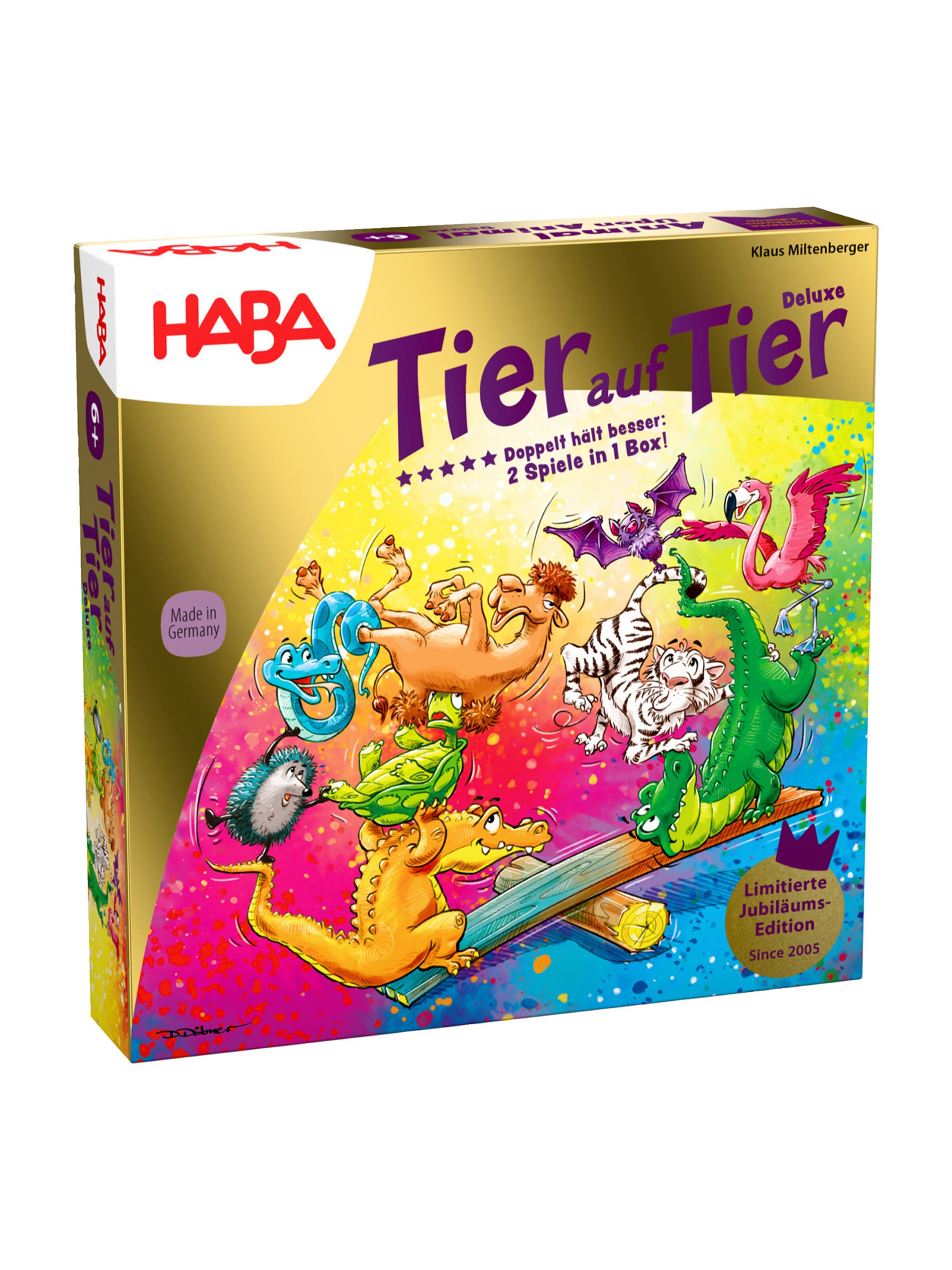 HABA Spel ' Tier auf Tier Deluxe ' in Gemengde kleuren: voorkant