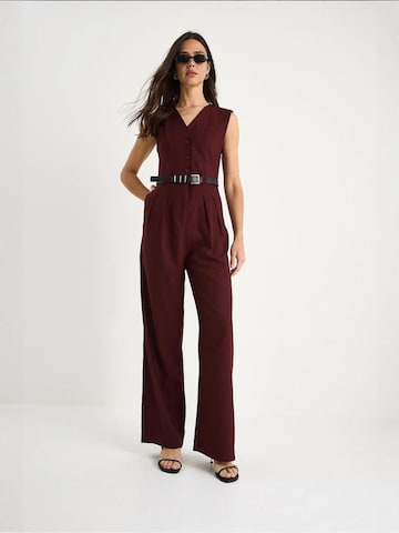 Bianco Lucci Jumpsuit in Rot