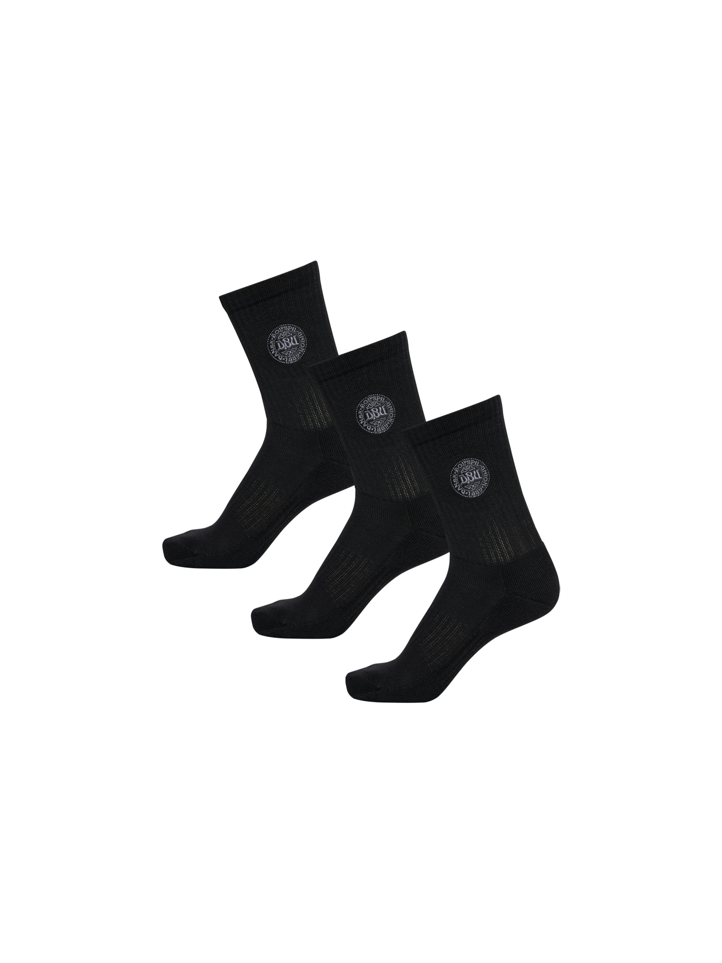 Chaussettes 'HALO x DBU' HALO en noir : devant