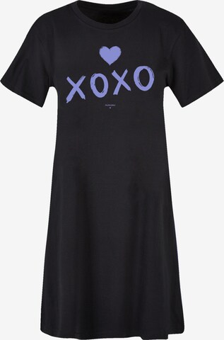 F4NT4STIC Dress 'Valentinstag xoxo' in Black: front