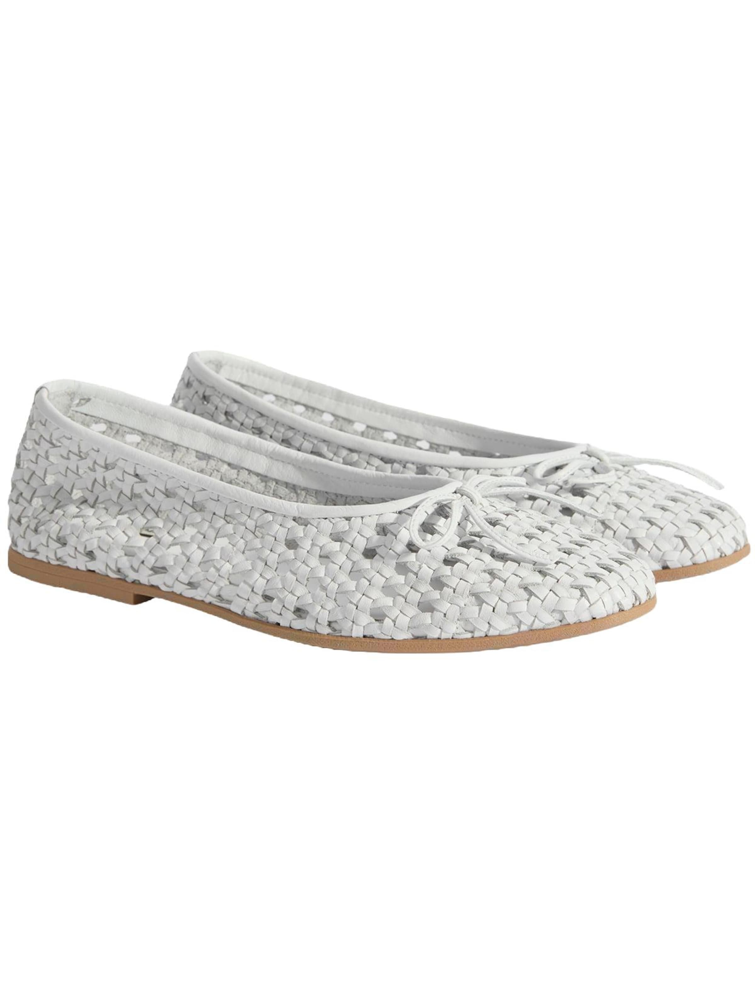 Desa Ballet Flats 'Ballettschuhe' in White: front