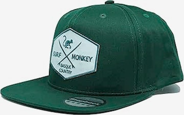 Surf Monkey Athletic Cap in Green: front
