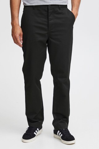 !Solid Wide leg Chino 'Enrico' in Zwart: voorkant