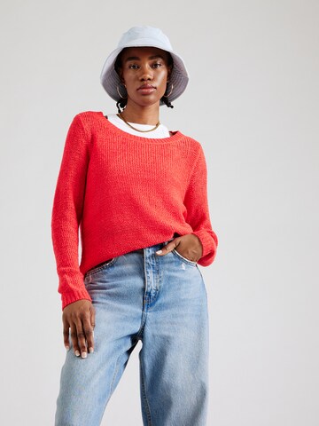 Pull-over 'Geena' ONLY en rouge : devant