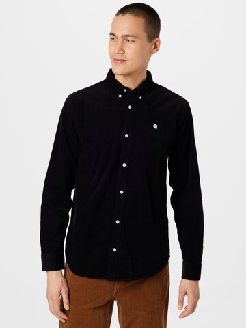 Carhartt WIP - Ajuste regular Camisa 'Madison' en negro: frente