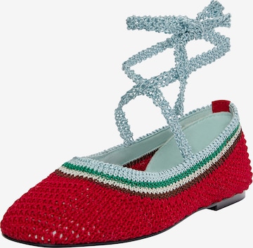 Pull&BearBalerinke - crvena boja: prednji dio