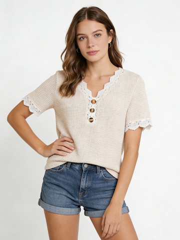 Chemisier 'Summer Casual Top' MEETWEE en orange : devant