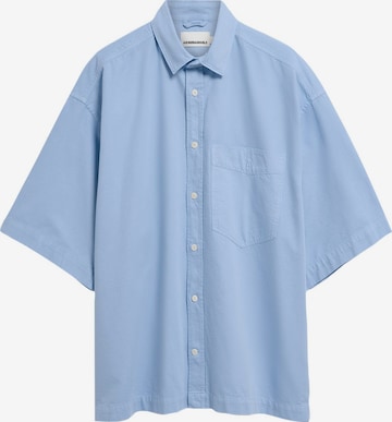 ARMEDANGELS Comfort Fit Hemd COTTON LINO in Blau: Vorderseite